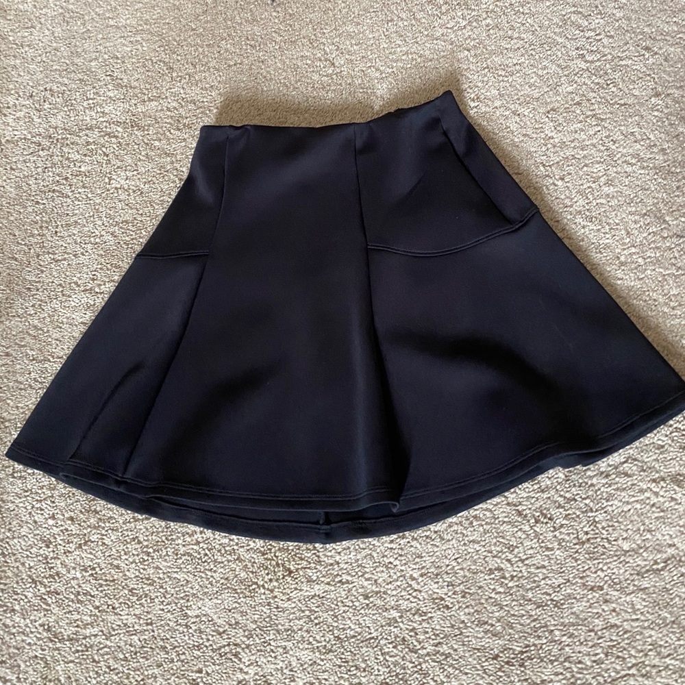 Sleek black mini skirt